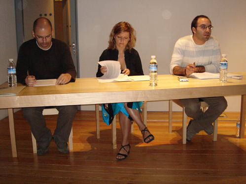 Rui Pires, Lorena Briscoe e Srgio Novo (da esquerda para a direita) apresentaram os principais traos do ContraDANA