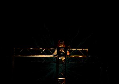 Odisea Espacial no palco do Teatro Universitário, fotos cedidas por Andrea Ribeiro