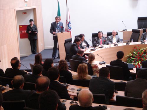 Na Covilhã, o 25 de Abril assinalou-se com uma reunião da assembleia municipal
