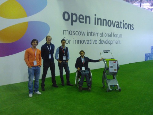 Luís de Matos e membros do projeto wi-GO no fórum de inovação na Russia.