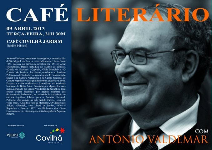 António Valdemar convidado do Café Literário