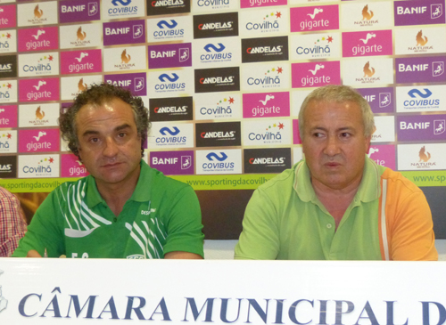 Francisco Chaló (à esquerda) com José Mendes (Foto: Notícias da Covilhã)