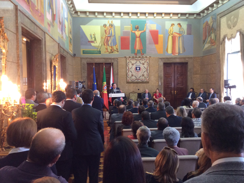 Presidente da Câmara Municipal da Covilhã discursa na sessão solene da Assembleia Municipal
