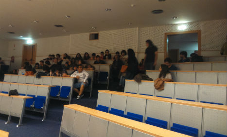 Público no auditório da EPABI