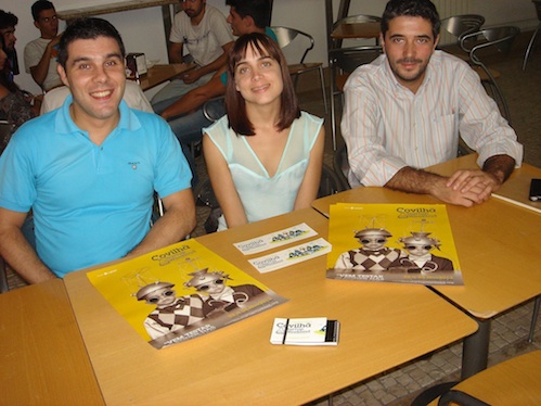Vasco Pereira, Dina Cruz e Hélio Fazendeiro são os organizadores locais do evento