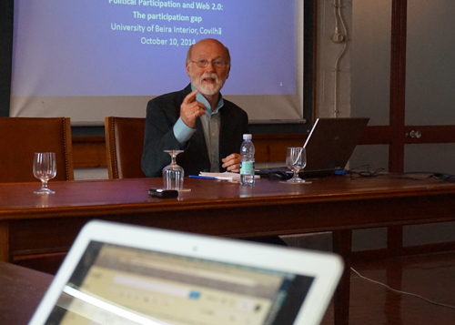 Peter Dahlgren foi um dos investigadores presentes na conferência da última sexta-feira