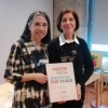 Ana Marques Pereira, autora de "Vestir a mesa" (à direita) e Isabel Maria Fernandes, autora do prefácio do livro (à esquerda)