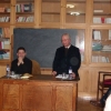 Professor José Rosa do lado esquerdo e o padre Fernado Brito do lado direito