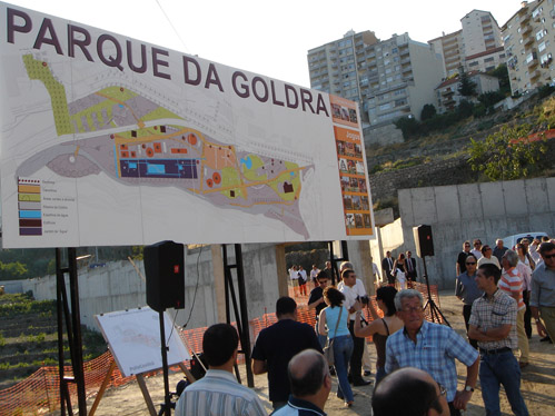 O Parque de Goldra vai ser um espao de lazer com espelho de gua e ainda muitos equipamentos de recreio para todas as idades