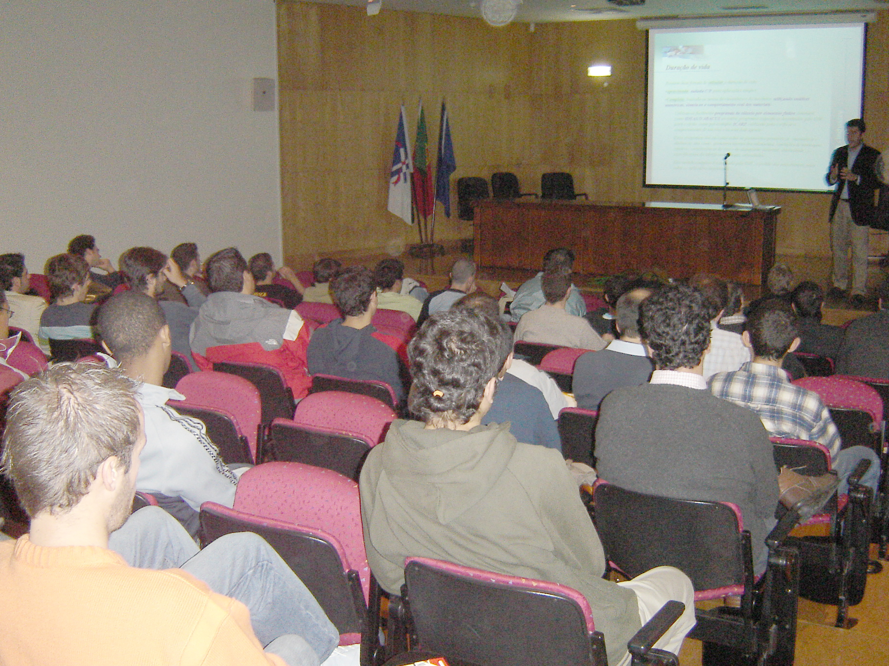 A conferncia decorreu no anfiteatro 8.1 da Universidade da Beira Interior