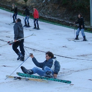 students at the Ski Park
