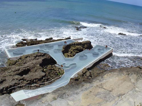 O modelo apresentado  o de uma construo na costa portuguesa