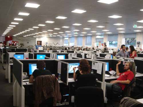 Este call center tem 336 colaboradores