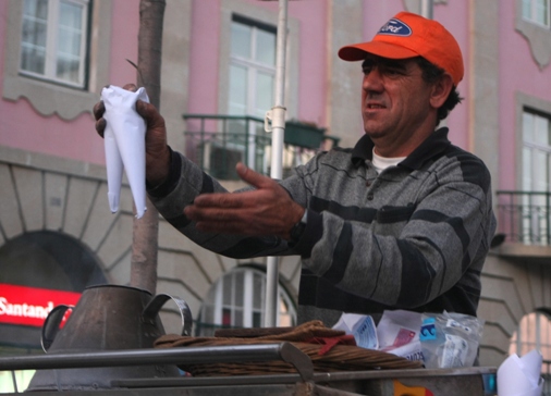 Jos Pinto, o homem das castanhas