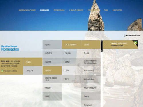 As 7 maravilhas pretendem sublinhar a importncia das vrias localidades