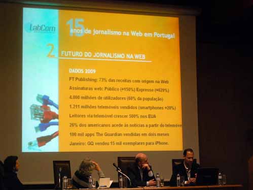 A primeira mesa das jornadas contou com a participação de docentes e investigadores