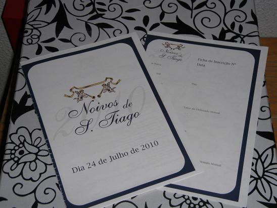 Ficha de inscrição para os Noivos de S. Tiago