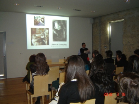 Durante a palestra 