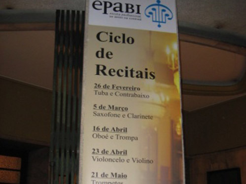 cartaz ciclo de recitais