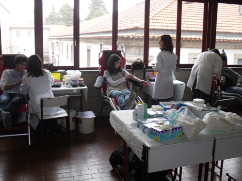 Durante a tiragem de sangue