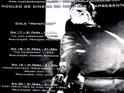 Metafilmes foi o título da mostra organizada pelos alunos de Cinema