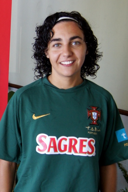 Cátia Morgado, ao serviço selecção nacional feminina de futsal universitário