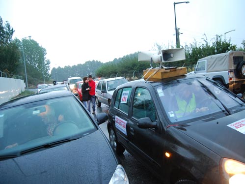 O protesto contra as portagens nas SCUT passou pela Covilhã