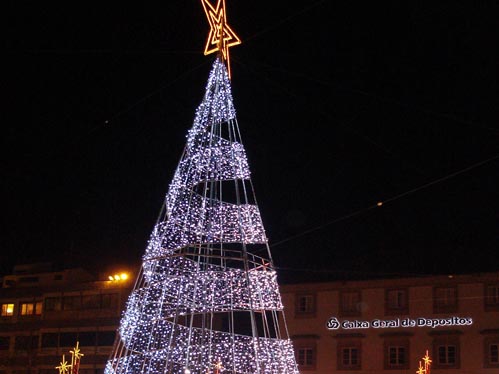 A Praça do Município é o ponto onde estão concentradas as iluminações de Natal