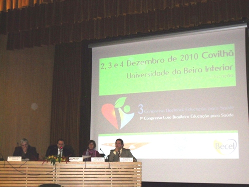 Sessão de abertura do III Congresso Nacional e I Luso-Brasileiro de Educação para a Saúde