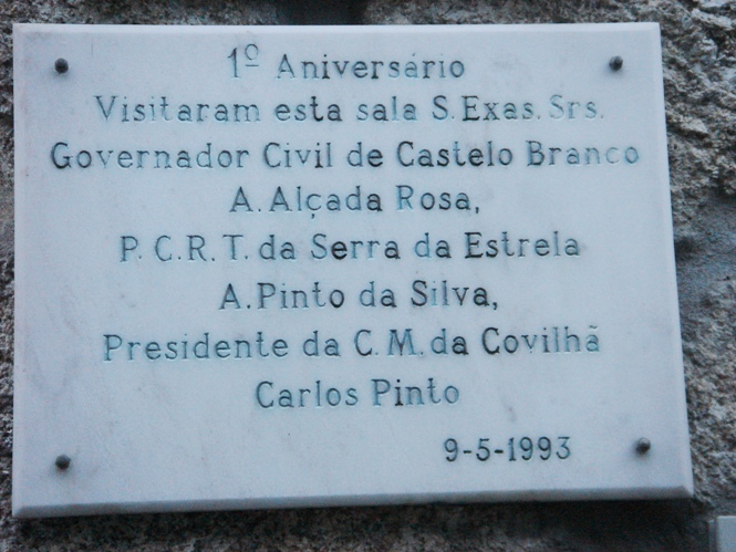 Placa da Sala de Exposições