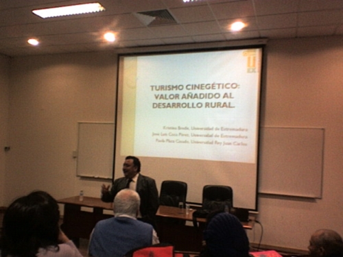O investigador espanhol José Luis Roca Pérez veio à UBI apresentar o seu estudo sobre turismo cinegético.