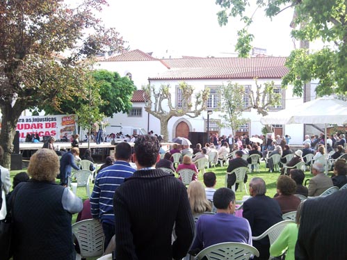 O Jardim Público da Covilhã foi o espaço escolhido pela União de Sindicatos para promover os festejos do 1 de Maio