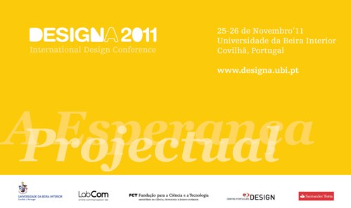 Cartaz de apresentação do Designa 2011