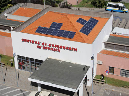 A central de camionagem é um dos espaços onde foi instalada uma central de microgeração