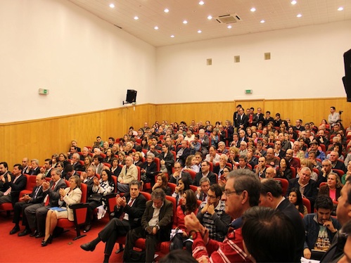 A apresentação da candidatura decorreu no auditório da ANIL (Foto cedida por: http://www.facebook.com/pages/Covilh%C3%A3-para-todos/572013439477530