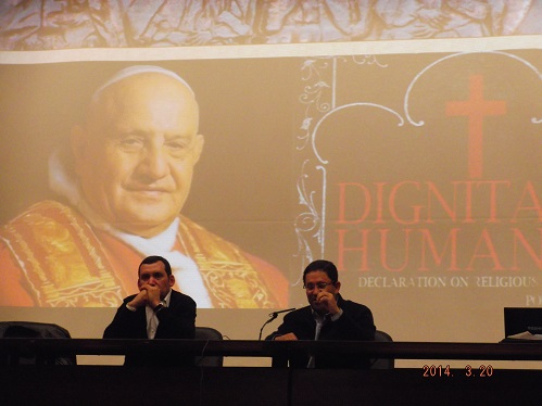 O padre Henrique Manuel Rodrigues dos Santos e professor José Rosa