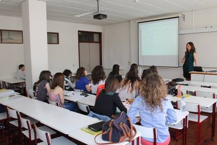 Alunos durante a formação.