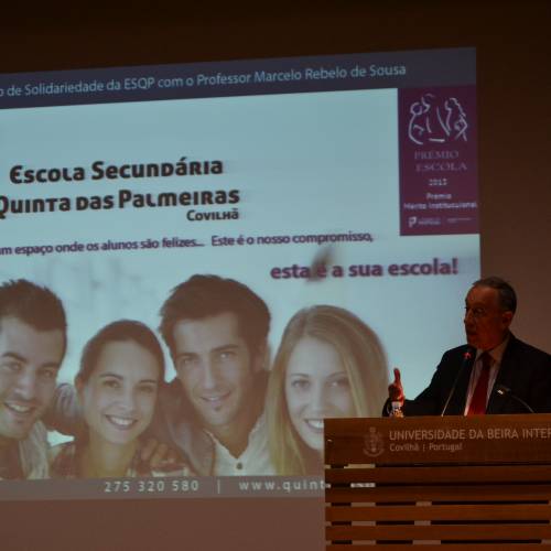 Conceituado professor e comentador Político, Marcelo Rebelo de Sousa, proferiu uma interessante palestra sob o tema 