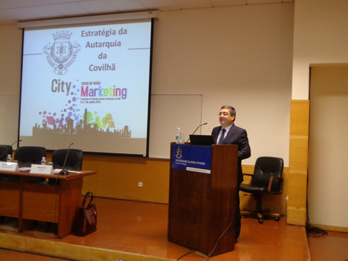 No primeiro dia do Curso de Verão “City Marketing”, Vítor Pereira apresentou o caso da Covilhã