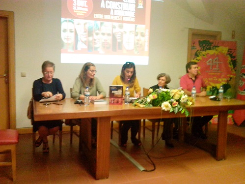 Fátima Messias, Catarina Sales, Maria do Céu e Luís Garra na apresentação do livro “43 anos a construir a igualdade entre mulheres e homens”.