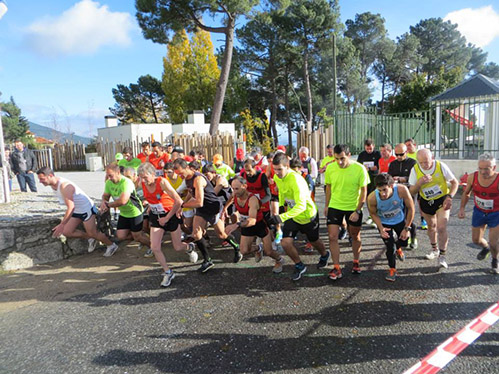 Partida dos atletas para o 1º Grande Prémio de Atletismo Rota das Castanhas (Foto: GD da Mata)