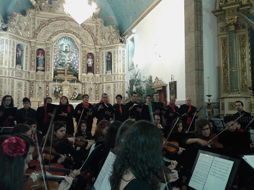 Actuação dos elementos da Escola de Música do Centro de Cultura Pedro Álvares Cabral de Belmonte