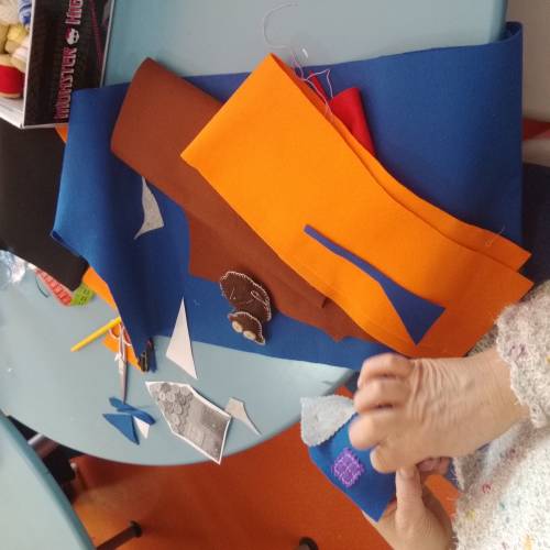 Alguns dos trabalhos manuais realizados no workshop