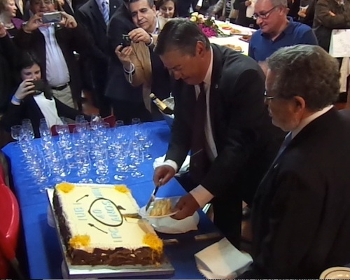 O bolo comemorativo assinalou os 40 anos de Ensino Superior na Covilhã.