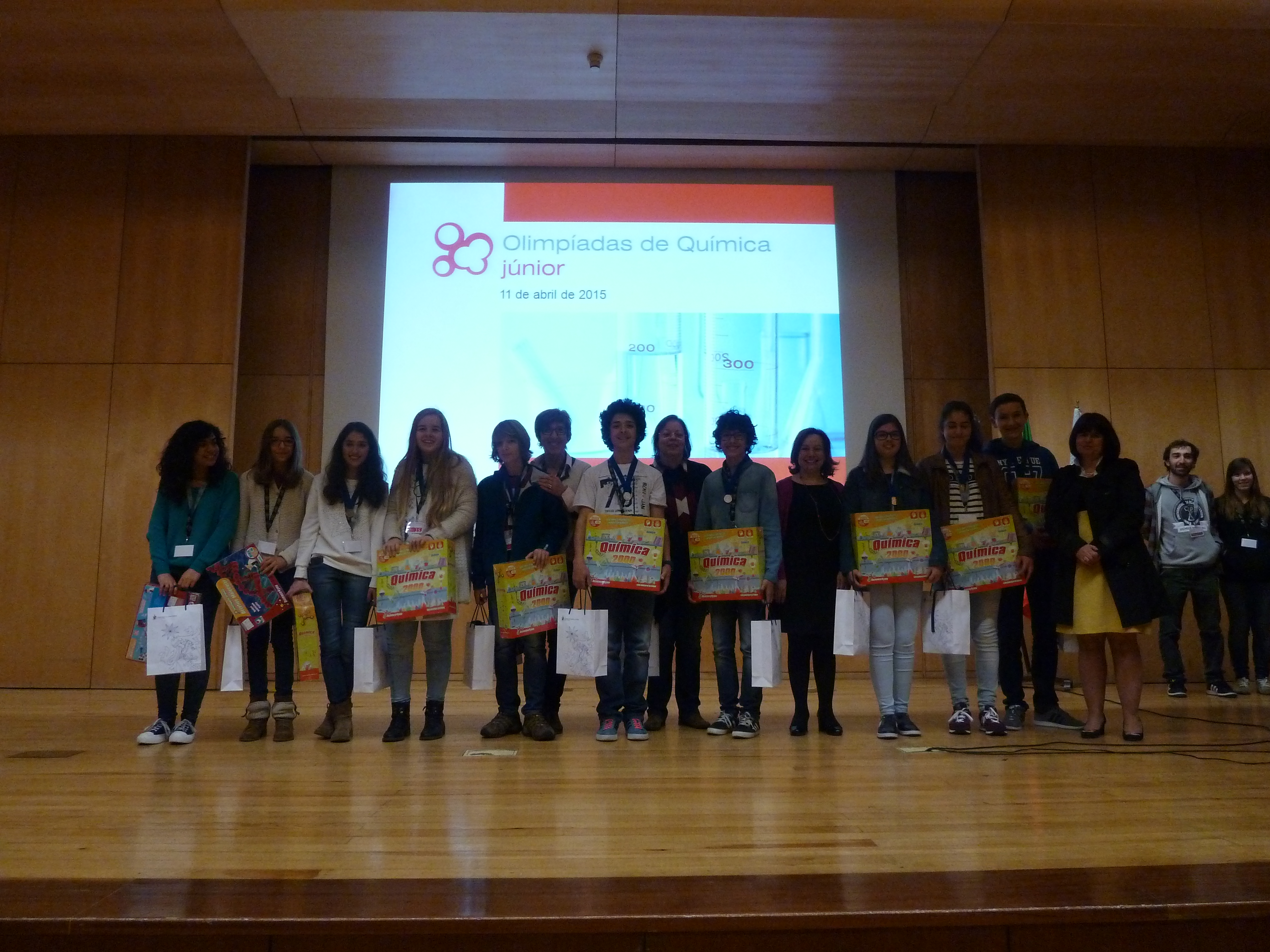 Os vencedores da 2ª fase das Olimpíadas de Química Júnior - UBI 2015