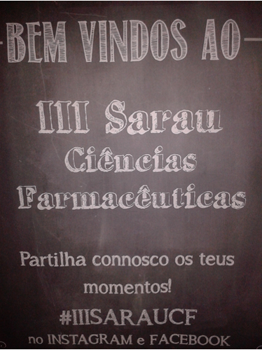 CCartaz do III Sarau Cultural de Ciências Farmacêuticas