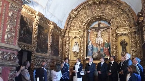 A visita à Capela do Calvário fez parte do programa de aniversário da Misericórdia, que decorreu no último sábado, dia 27