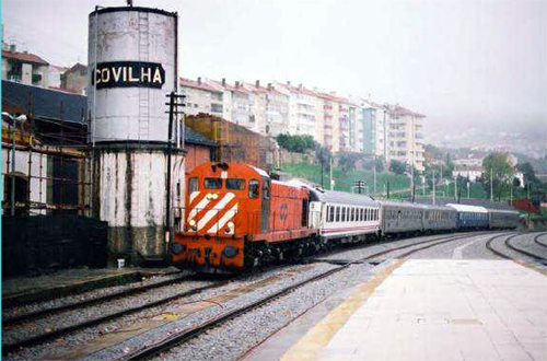 O comboio chegou à Covilhã há 124 anos (Foto: Biblioteca da Covilhã)