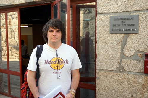Harris Ivanov Markov foi o primeiro “caloiro” a matricular-se presencialmente. Chega à UBI com boas referências da academia e da cidade