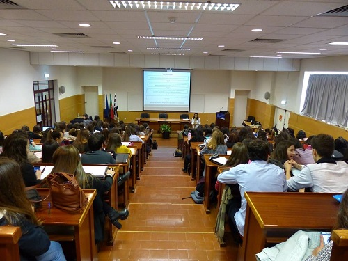 Maria João Seabra Santos na apresentação do seminário, 